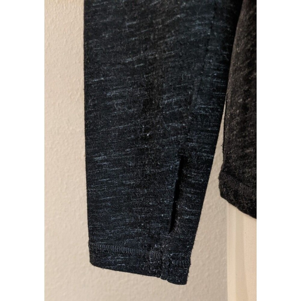 Women's Cabi Style #3225 Odyssey Turtleneck Spacedye Black/Gray W/Thumbholes S - Picture 5 of 14